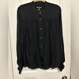 Lovely Banana Republic XL Collarless Blouse